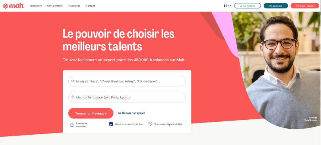 plateformes freelance malt
