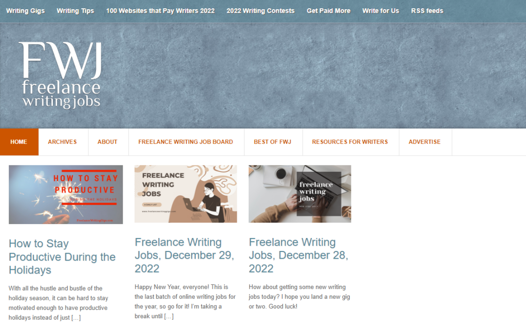plateformes freelance FreelanceWritingGigs