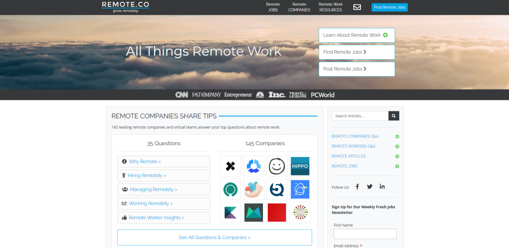plateformes freelance remoteco